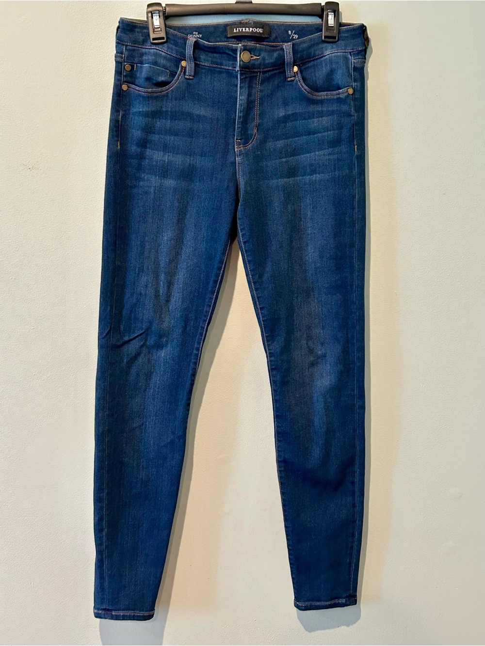 Liverpool Dark Blue Women's Stretch Skinny Jeans Size 8/29